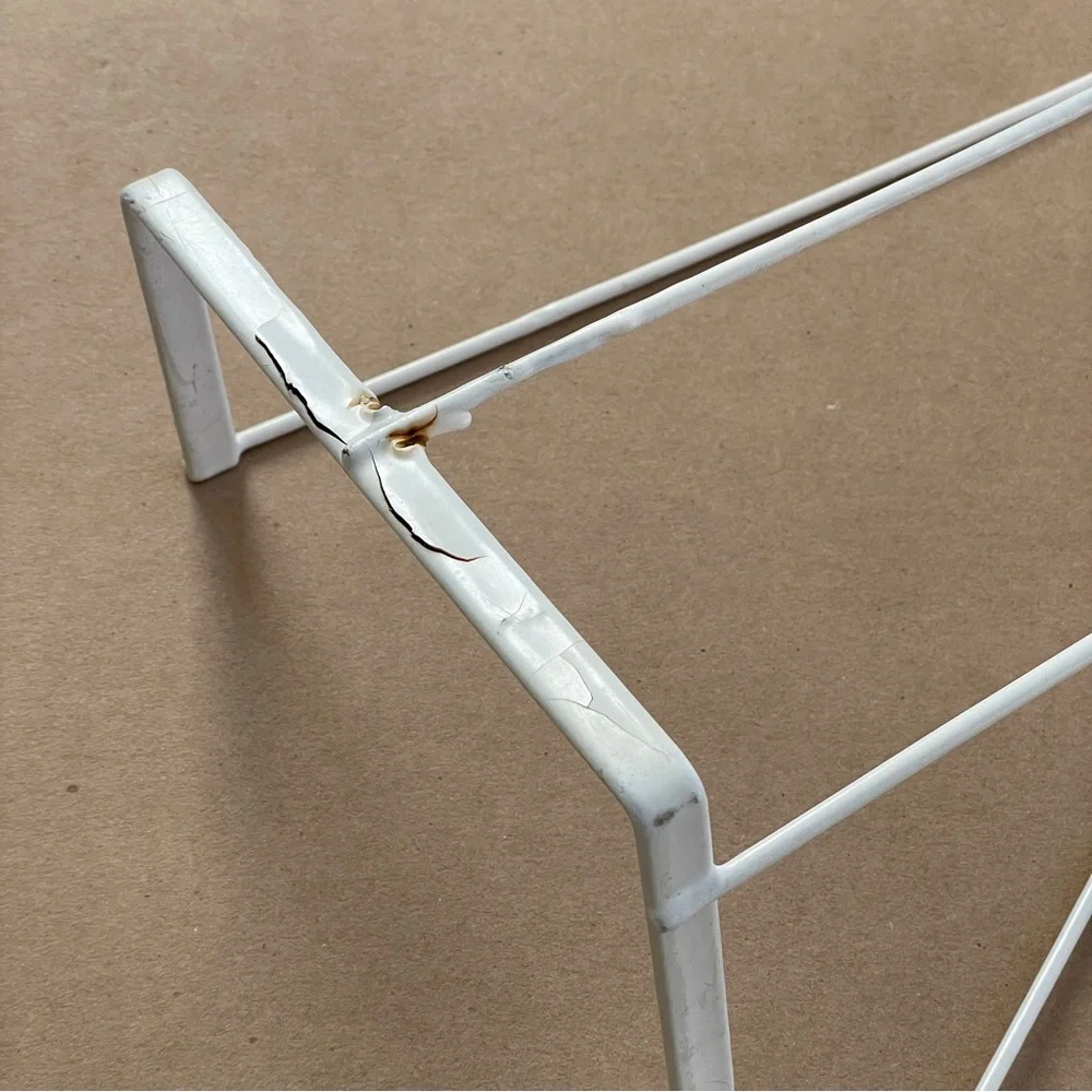 2 Adjustable Flower Box Holders, white
